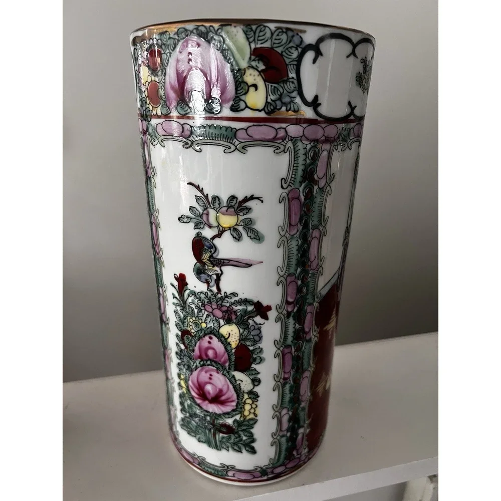 Vtg Chinese Famille Rose Canton 10